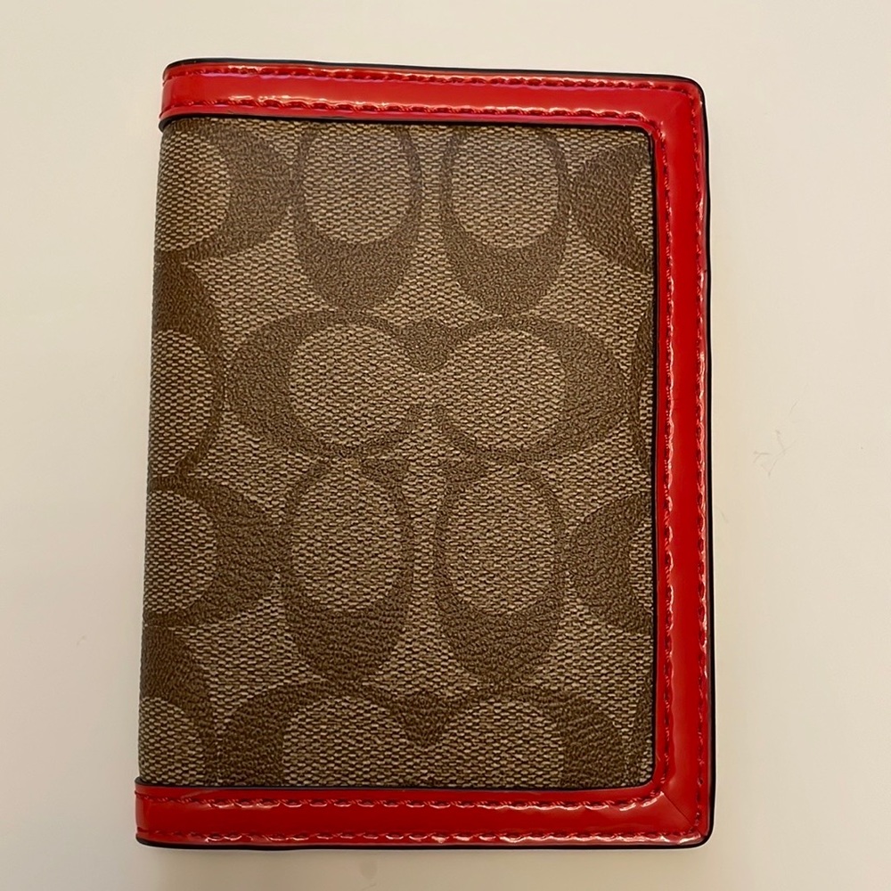 Coach Passport Case in Signature Canvas